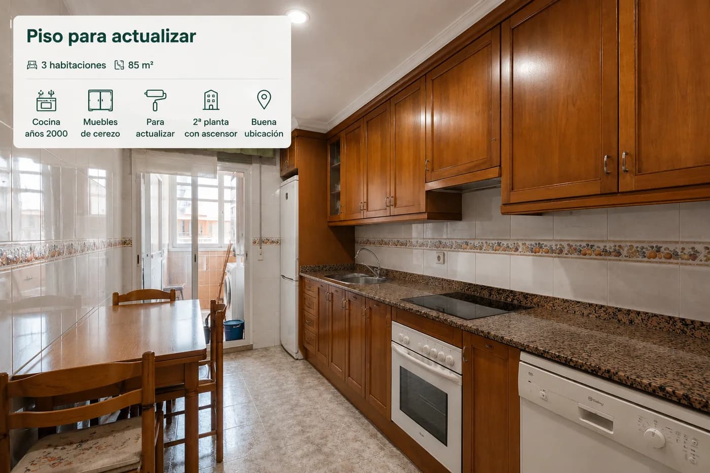 Piso para actualizar de 3 habitaciones en Algeciras