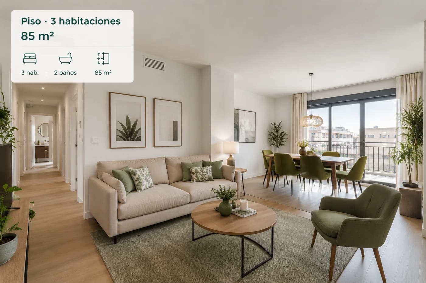 Piso de 3 habitaciones y 85 m² en Algeciras